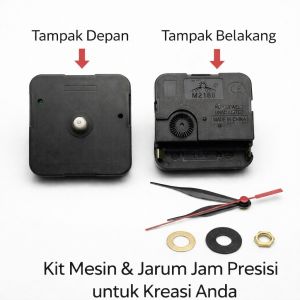 Jam Tembok DIY Jam Dinding Dekorasi Jam Rumah Ruang tamu Kamar tidur 30-50CM Diameter