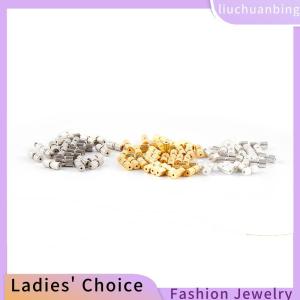 [COD] liuchuanbing Jewellery 50pc Rhodium Screw Clasps Necklace Bracelet Jewelry Making Connector Diy Finding