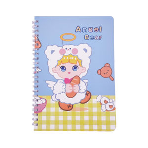 60 Sheets/book Cartoon Coil Book Bear Cute Notebook INS Style Bear Spring Notebook