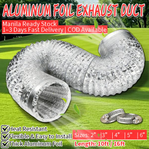 3M Aluminum Foil Retractable Duct Hose High-Temp Resistant Exhaust Pipe for Kitchen & Bathroom