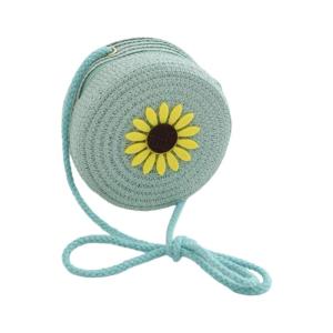 Kids Mini Straw Crossbody Purse Lightweight Shoulder Bag With Adjustable Strap For Essential Storage