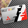 3D RALLIART Aluminum Car Emblem Stickers Accessories Decor Side Emblem Tail Label Car Body Modified Decals for Mitsubishi Mirage G4 Lancer Adventure Strada L200. 