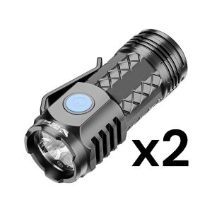 Outdoor Mini Strong Light Flashlight Longdistance Shooting Super Bright Flashlight LED Portable Torch Light