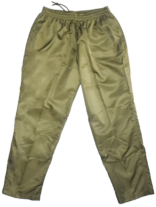 ARMY ATHLETIC PANTS: OLIVE DRAB BLACK MICRO TWILL FABRIC (soft