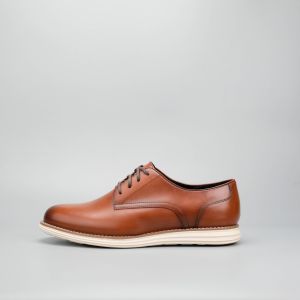 Giày Da Thể Thao Siêu Nhẹ BIG SIZE ( 38 - 45 ) Grace Saigon GRAVITY 1994 Da Bò Nâu Đế Trắng