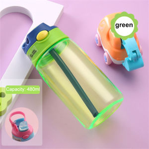 YILQQPER 【Local Stock】 480ML Childrens Straw Cup Cartoon Duckbill Cup Anti-skid And Leak Proof Spill Proof Drinking Bottle Tumbler For Kids Boys/Girls School Sippy Cup For Toddler【earphea】