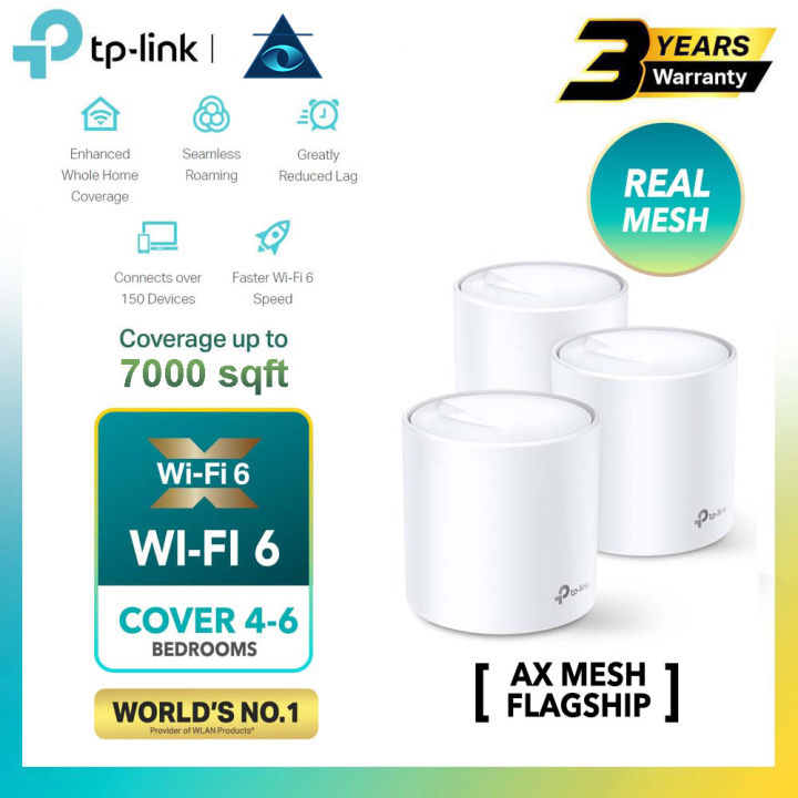 TP-Link Deco X60 AX5400 Mesh Wifi 6 Router Whole Home System Wireless ...