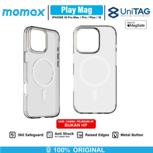 Momax Case For iPhone For 16 Series Pro Max Plus Play MagSafe Hybrid Anti Shock Magnetic Casing