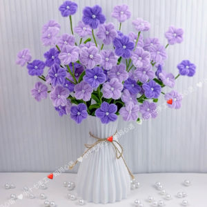 Set vật liệu làm bình hoa trang trí bằng kẽm nhung handmade S0954