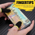 Anti-Sweat Gaming Thumb Finger Cover 2pcs (1 Pair) Wasp Feelers Finger Sleeves for PUBG Mobile Gaming with Sensitive Touch and Thin Breathable Material Professional Fingertips Sleeve. 