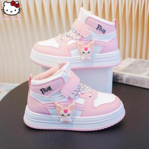 Christmas gifts Halloween Anime Sanrio Childrens Board Shoes Spring Autumn New Kuromi Sneakers Cartoon Kawaii Girls Fashion Sweet Soft Sole Casual Shoes