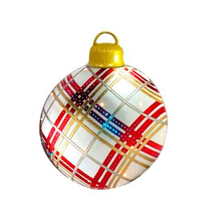 SZXBOGS 23.6 Inch 23.6 นิ้ว กลางแจ้ง ยักษ์ Christmas Inflatable Ball คริสต์มาส PVC เป่าลม