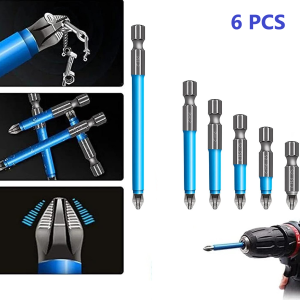 Set Mata Obeng Plus Philips Drill Bits Magnetic PH2 6 PCS