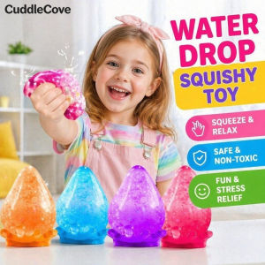 CuddleCove Drop Squishy Toy Water Drop Stress Relief Fidget Slow Rebound Tpr Soft Squeeze Gift For Kids