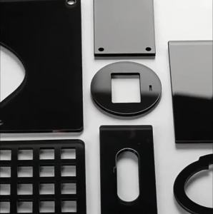 Thickness=2/3/4/5-/8mm Glossy Black Acrylic Sheet Board Organic Glass Polymethyl Methacrylate 100x100 150x150 150x200 -300x300mm
