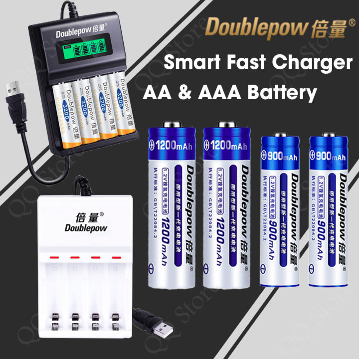 100% Original Rechargeable Battery AA AAA 1.2V Ni-MH AA AAA Battery ...