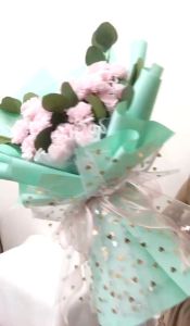 Bó hoa Păng-xê hồng- sáp thơm dòng hoa cao cấp