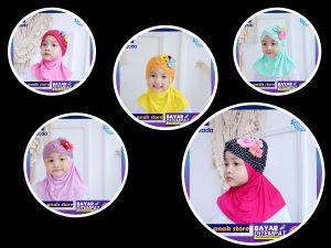 KERUDUNG ANAK TURBAN POLKA COMBI JILBAB ANAK/HIJAB ANAK/HIJAB BABY/BABY HIJAB/JILBAB BAYI/HIJAB BAYI/KERUDUNG BAYI/TOPI/JILBAB INSTAN ANAK/SCARF