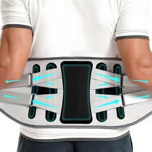 Back Brace with 8 Support Belts for Lower Back Pain Relief Women Men Lumbar Support Orthopedic with Large Area Aluminum Support for Herniated Disc Sciatica