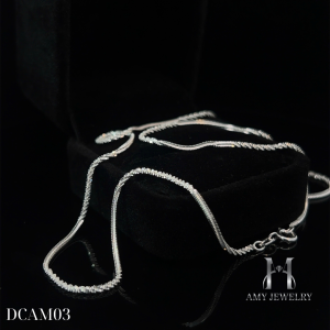 DCAM03 Dây chuyền bạc S925( KHÔNG KÈM MẶT) công nghệ xi độc quyền NanoShield- Tặng nước rửa cao cấp
