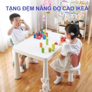 Bộ bàn ghế tai thỏ mẫu giáo trẻ em cao cấp phù hợp trẻ em 2-10 tuổi chất nhựa nguyên sinh an toàn cho trẻ