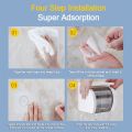 SG Gadget® No Drill Tissue Holder Roll Paper Rack Toilet Tissue Paper Roll Holder With Cover / for Bathroom Kitchen. 