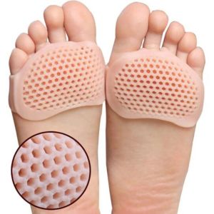 GUAIP Foot Care Tool Silicone Metatarsal Pads Forefoot Socks Pedicure Socks Foot Massage Insoles Comfortable Orthotics Separator Foot Pads Women