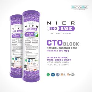 NIER BASIC CTO - Refil /  Cartridge Filter Air CTO 10" Iodine 800 Mg/g