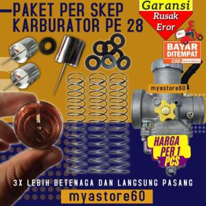 Paket Skep Per Pir Kacing Jarum Penahan Per Skep Sekep Karburator Karbu Carburator Carbu PE 28 PE28 Anti Macet Dan Nggok