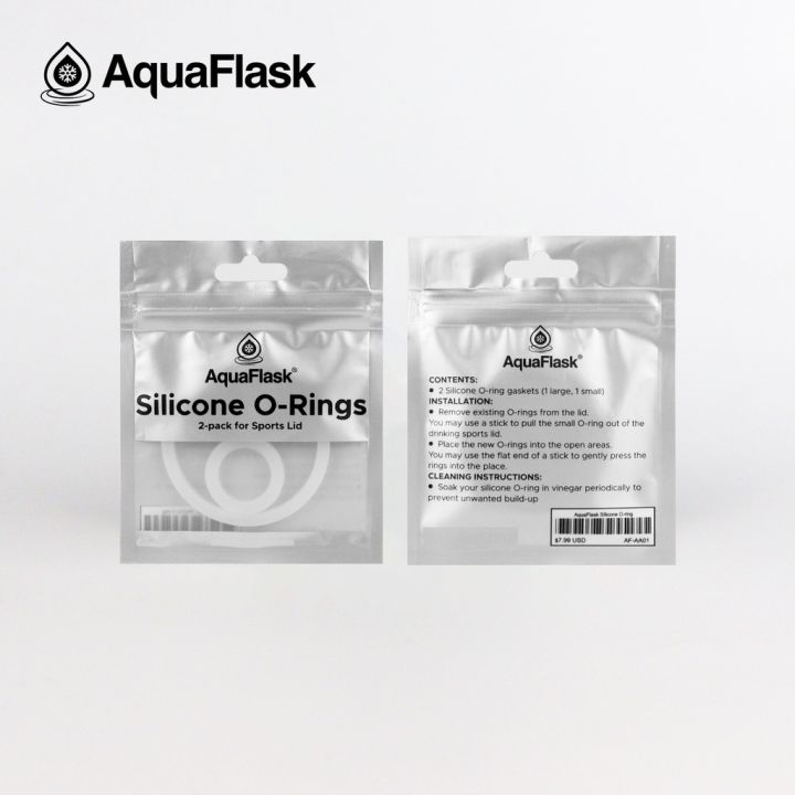Aquaflask Silicone O-Rings (2-pcs for Sports Lid) fits to 14 18 22