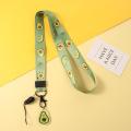 BOBO MISS Cute Lemon Hang Rope Hang Keys Holder Neck Strap Avocado Keychain Lanyard Mobile Phone Straps Mobile Phone Accessories ID Card Holder Lanyard. 
