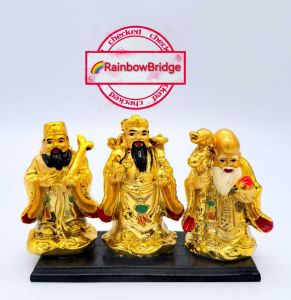 Rainbow Bridge THREE WISE MEN NEW-3PCS-GOLD H9CM 3PCS