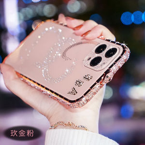 Luxury Bling Diamond Metal Bumper For iPhone 15 14 13 12 11 Pro Max XR X Max 8 7 Plus Case Frame Acrylic Back Cover Phone Casing