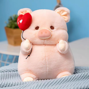 Lulu Pig with wing hold love balloon Stuffed Toy 20cm 30cm 40cm 50cm