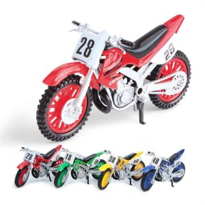 YOUSHI TOP Off-road Motorcycle Model Simulation Sliding Function Motorcycle Metal Toy Hobbies Diecast Alloy Motocross Toy Car Decor