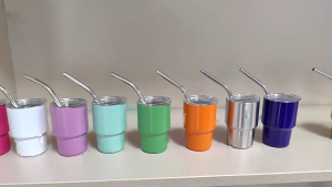 Mini Tumbler Stainless Steel Travel Mug Portable Car Cup With Lid And Straw Small Water Bottle Coffee Cup Drinkware