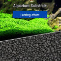 500g Fish Tank Water Plant Fertility Substrate Sand Aquarium Plant Soil Black Clay Gravel for Natural Planted Water Moss Plants. 