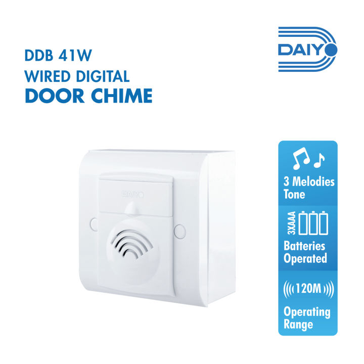 Daiyo DDB 41 Wired Digital Door Bell Wired + (MOUNTING BOX + SCREWS