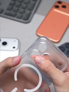 Business Matte Clear Camera Button Magnetic Case For iPhone 17 18 Pro Max Air 17pro Detachable Shockproof Cover For Magsafe2026
