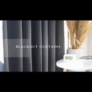 Blackout Curtain Modern Design for Bedroom Living Room Office Makapal 100% Blackout Fabric Curtain