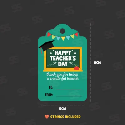 Writable Tags for Teachers Day – Gift/Thank You Card Labels
