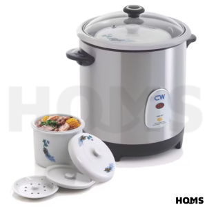 HOMS Cadware Pioneer CW 3.5L/5.5L Electric Ceramic Stew Pot Stainless Steel Slow Cooker Herbal Soup Cooker