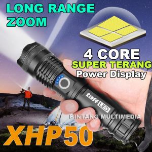 TaffLED Senter LED XHP50 Long Range Cas USB P50 Power Display Police SWAT Camping TGS191 by Taffware