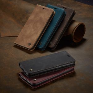 Phone Case For Xiaomi Redmi Note 13 12 11 10 9 8 Pro Max 4G / Note 13 12 10 5G / Note 12S 11S 10S 9S Retro Leather Wallet with Stand Card Slots Flip Cover Casing