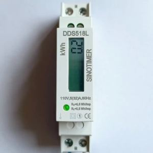 Single Phase LCD Backlit Wattmeter Power Consumption Watt Energy Meter kWh AC 5-32A 230V 50Hz 110V 60Hz Electric Din Rail Mount