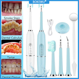 BOKEWU 2 In 1 Electric Toothbrush Electric Sonic Dental Scaler Portable Tartar Teeth Cleaner Tool Ultrasonic Calculus Remover