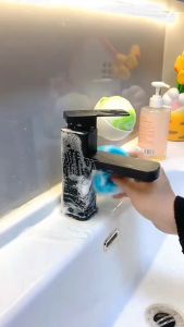 PP Fiber Cleaning Ball Bathroom Scrubber Sink Faucet Glass Water Stain Sponge Multipurpose Kitchen Cleaning Tool