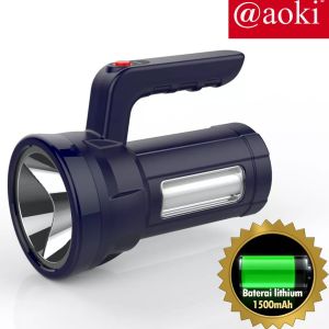 SENTER GAGANG JUMBO LED 20W AOKI AK-6699 MULTIFUNGSI PLUS EMERGENCY BISA DI CAS TAHAN LAMA HINGGA 15 JAM