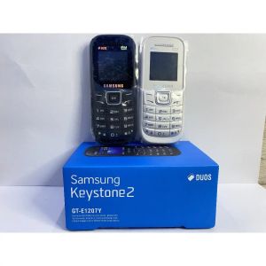 [100% genuine] Samsung E1207 button machine 1.25-inch 3MP original mobile phone 800 MA SIM card Childrens mobile phone super long standby elderly phone feature phone (1 year warranty) COD