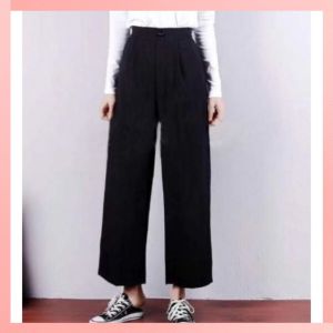 Quần Ống Rộngquần Ống Suông Lưng Cao Chất Đũi Nhật Khóa Trước Nhiều Màu Có Big Size Đến 3xl